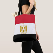 Egyptische vlag tote bag (Dichtbij)
