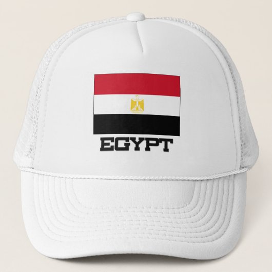 Egyptische vlag trucker pet (Voorkant)