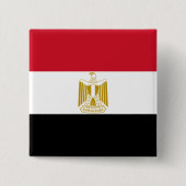 Egyptische vlag vierkante button 5,1 cm (Voorkant)