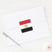 Egyptische vlag vierkante sticker (Envelop)