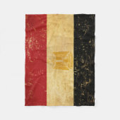 Egyptische Vlag Vintage Fleece Deken (Voorkant)