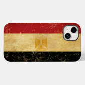 Egyptische Vlag Vintage Grunge Case-Mate iPhone Case (Achterkant (horizontaal))