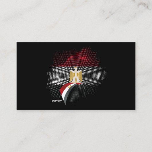 Egyptische vlag visitekaartje (Voorkant)