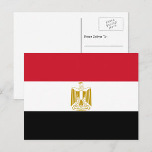 Egyptische vlag, vlag van Egypte Briefkaart