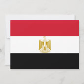 Egyptische Vlag, Vlag van Egypte Huwelijk Kaart (Achterkant)