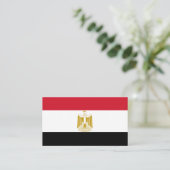 Egyptische vlag, vlag van Egypte Visitekaartje (Staand voorkant)