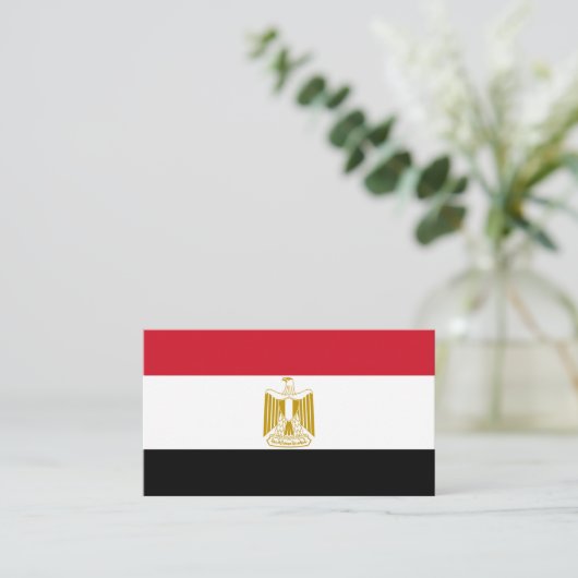 Egyptische vlag, vlag van Egypte Visitekaartje (Staand voorkant)