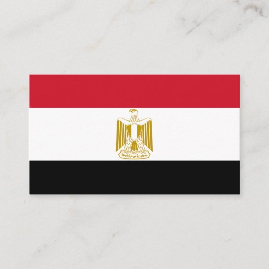 Egyptische vlag, vlag van Egypte Visitekaartje (Voorkant)