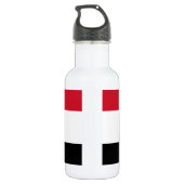 Egyptische vlag Vrijheidsfles Waterfles (Achterkant)