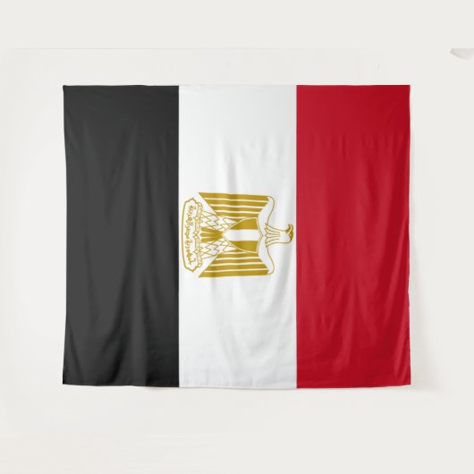 Egyptische vlag wandkleed (Voorkant (horizontaal))