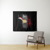 Egyptische vlag wandkleed (In Situ (horizontaal))