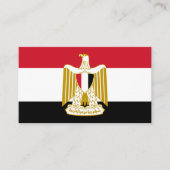 Egyptische vlag & wapen, vlag van Egypte Visitekaartje (Voorkant)