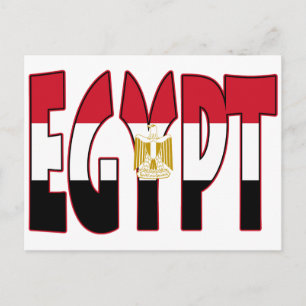 Egyptische vlag/Word Briefkaart