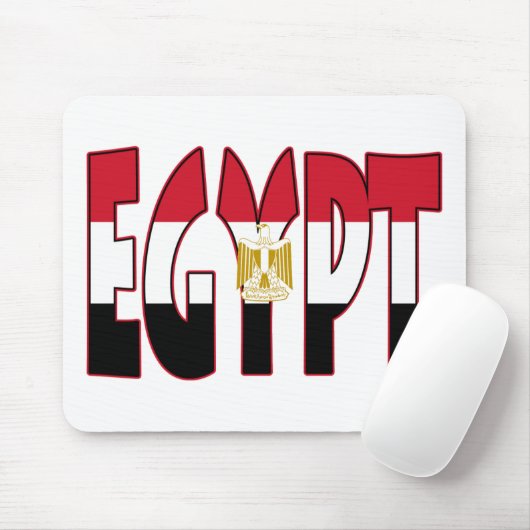 Egyptische vlag/Word Muismat (Met muis)