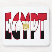 Egyptische vlag/Word Muismat (Voorkant)