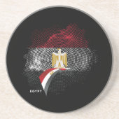 Egyptische vlag zandsteen onderzetter (Voorkant)