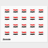 Egyptische Vlagsticker Ronde Sticker (Vel)