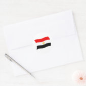 Egyptische Vlagsticker Ronde Sticker (Envelop)