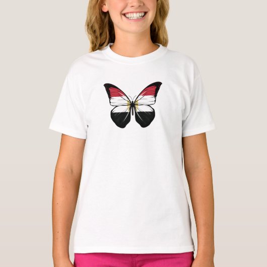 Egyptische vlindervlag t-shirt (Voorkant)