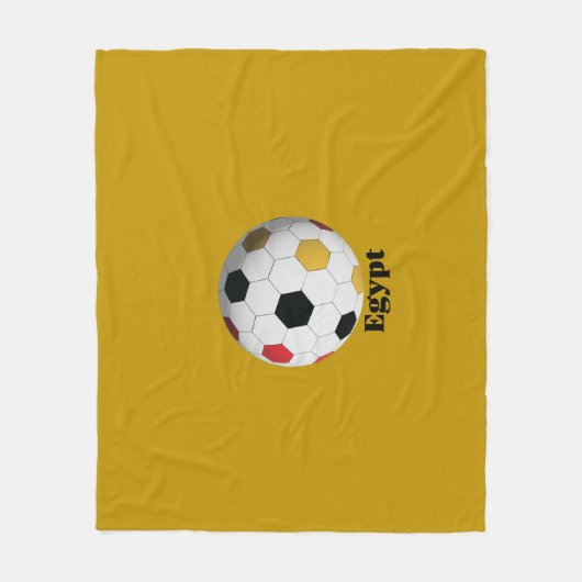 Egyptische Voetbal Fleece Deken (Voorkant)