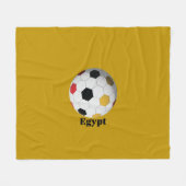 Egyptische Voetbal Fleece Deken (Voorkant (Horizontaal))