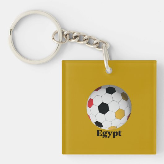 Egyptische voetbal sleutelhanger (voorkant)