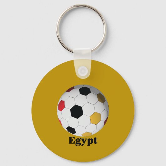 Egyptische voetbal sleutelhanger (Voorkant)