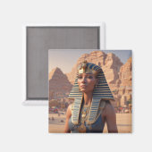 Egyptische Vrouw Magneet. Koningin van Egypte. Magneet (Voorkant / Achterkant)