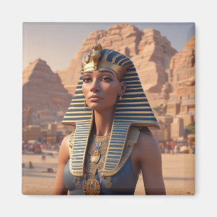 Egyptische Vrouw Magneet. Koningin van Egypte. Magneet