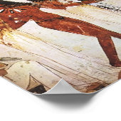 Egyptische vrouwelijke muzikanten Briefkaart Poster (Hoek)