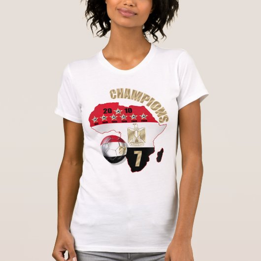 Egyptische vrouwen Afrika Champions Egypt T-shirt (Voorkant)
