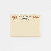 Egyptische Wadjet Eye Graphic gepersonaliseerd Post-it® Notes (Voorkant)