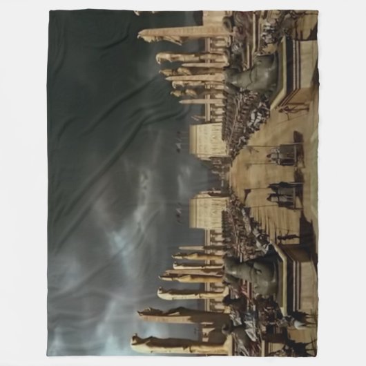 EGYPTISCHE WAGENRENNEN FLEECE DEKEN (Voorkant)