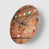 Egyptische wandklok in Hieroglyphs (Hoek)