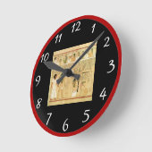 Egyptische wandklok in Hieroglyphs (Hoek)