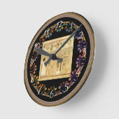 Egyptische wandklok in Hieroglyphs (Hoek)