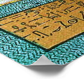 Egyptische wandkunst poster (Hoek)