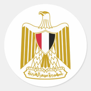 Egyptische wapenstilstand ronde sticker