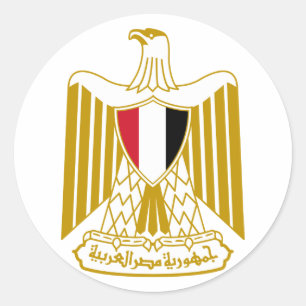 Egyptische wapenstilstand ronde sticker