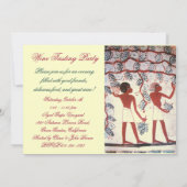 EGYPTISCHE WIJNGAARD WIJNPROEVERIJ FEESTJE KAART (Achterkant)