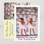 EGYPTISCHE WIJNGAARD WIJNPROEVERIJ FEESTJE KAART (Voorkant / Achterkant)