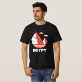 Egyptische woestijn T-Shirt, T-shirt Pyramides (Voorkant volledig)