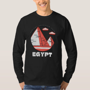 Egyptische woestijn T-Shirt, T-shirt Pyramides