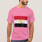 Egyptische woestijnkameel voetbal vlag t-shirt (Voorkant)