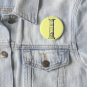 Egyptische Zuil Ronde Button 5,7 Cm (In situ)