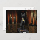 Egytian Exhibition, Bastet Briefkaart (Voorkant / Achterkant)