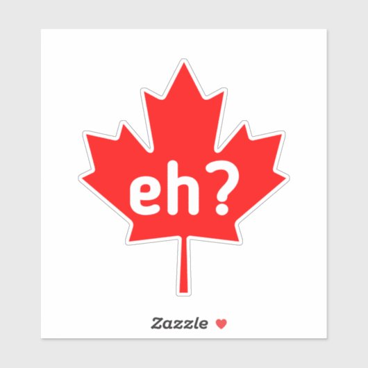eh,canada,canadees,rood,esdoorn,blad,esdoornblad,c sticker (Vel)