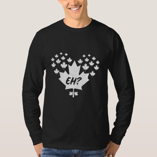 EH Canada Maple Leaf Mannen Vrouwen T-shirt (Voorkant)
