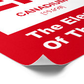 Eh? Canadees element van Canada Poster (Hoek)