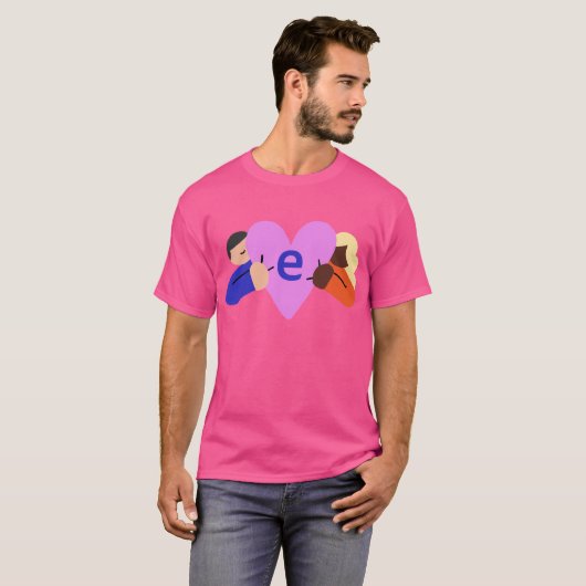 EH Compassion Logo T-shirt Roze (Voorkant volledig)
